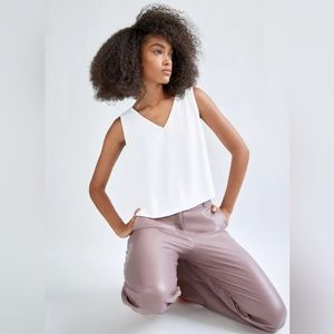 Babaton Murphy sleeveless cropped blouse
